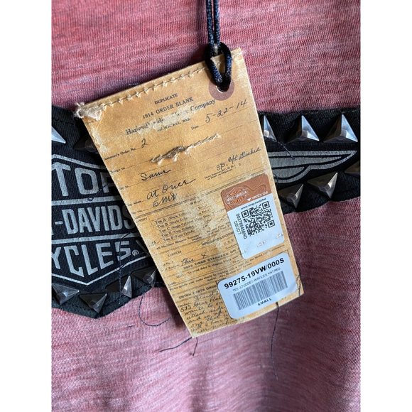 HARLEY DAVIDSON Women Short Sleeve Shirt - Small - Studded - NEW - Original Tags - Picture 6 of 7